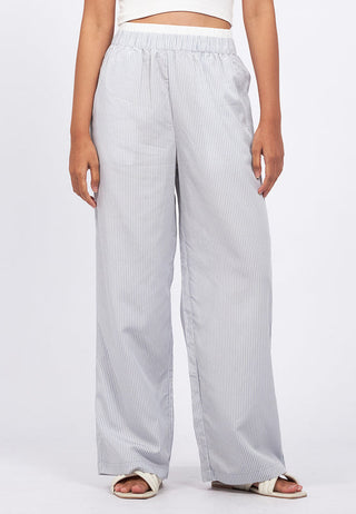 Double Waistband Stripes Pajama Pants