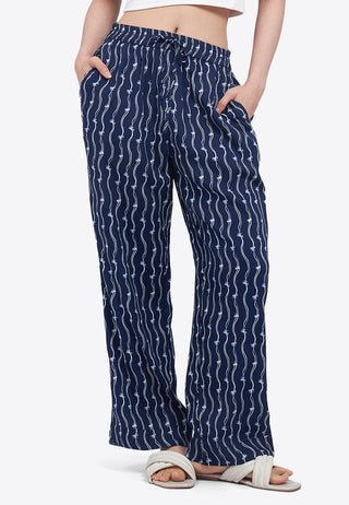 Printed Long Pajama Pants