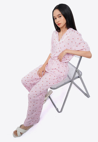 Long Pajama Pants with Drawstring