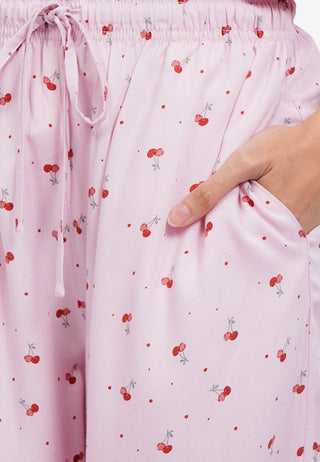 Long Pajama Pants with Drawstring