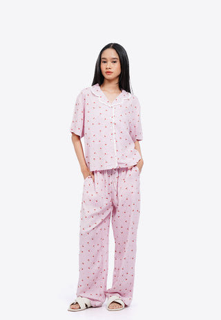 Long Pajama Pants with Drawstring