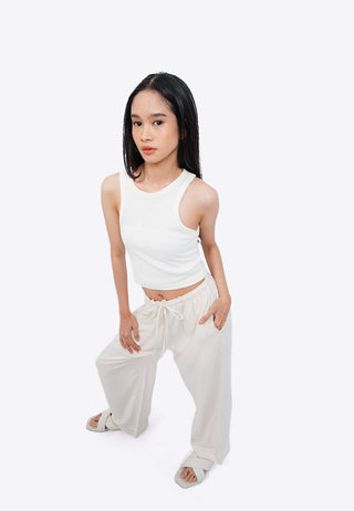 Long Pajama Pants with Drawstring
