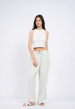 Printed Pajama Pants with Elastic Band