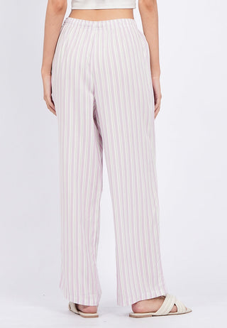 Printed Pajama Pants with Elastic Band