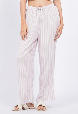 Printed Pajama Pants with Elastic Band