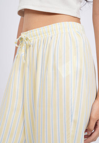 Printed Pajama Pants with Elastic Band