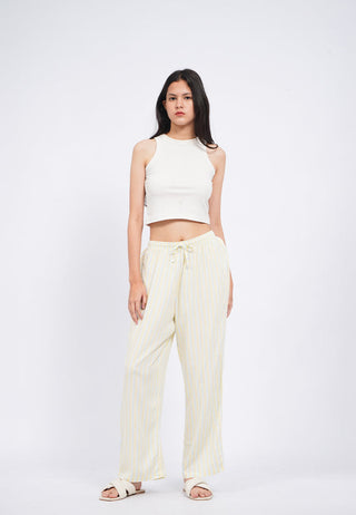 Printed Pajama Pants with Elastic Band