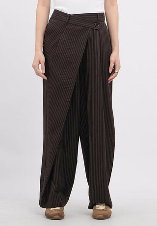 Pinstripes Pleated Trousers
