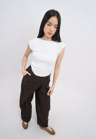 Pinstripes Pleated Trousers