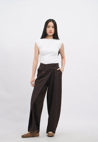 Pinstripes Pleated Trousers