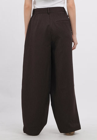 Pinstripes Pleated Trousers