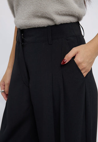 Regular Fit Double Pleated Long Pants