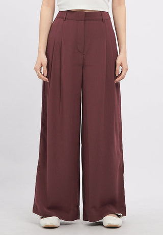 Regular Fit Double Pleated Long Pants