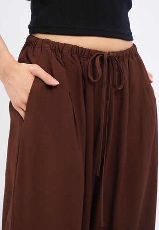 Balloon Loose Pants with Drawstring