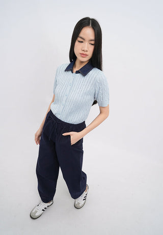 Drawstring Barrel Pants