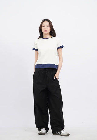 Drawstring Barrel Pants