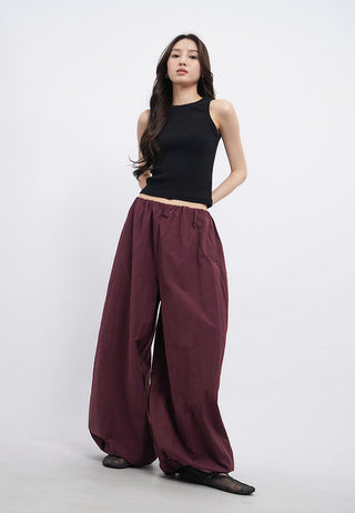 Balloon Pants with Elastic Waist