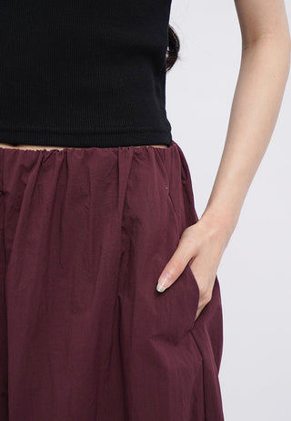 Balloon Pants with Elastic Waist