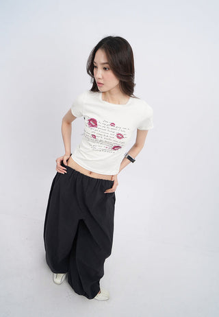 Balloon Pants with Elastic Waist