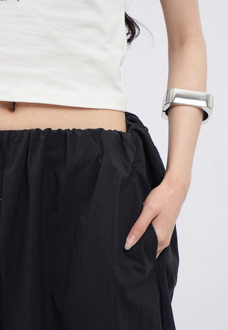 Balloon Pants with Elastic Waist