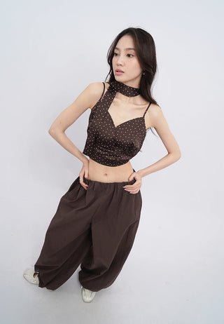 Balloon Pants with Elastic Waist