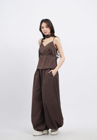Balloon Pants with Elastic Waist