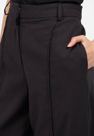 Wide Leg Crease Trousers