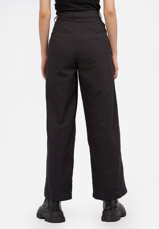 Wide Leg Crease Trousers