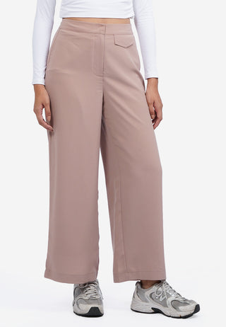 Wide Leg Pants with Front Flap Pocket