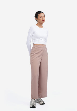 Wide Leg Pants with Front Flap Pocket