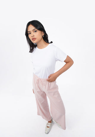 Wide Leg Pants with Elastic Waist