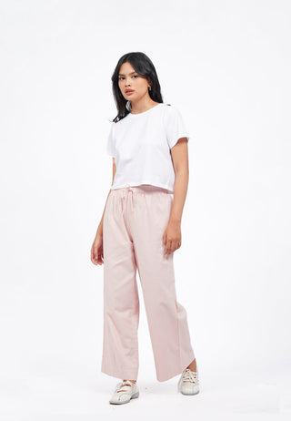 Wide Leg Pants with Elastic Waist