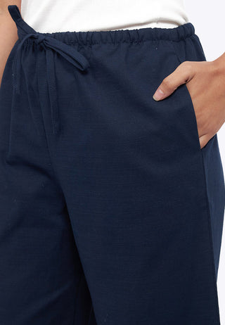 Regular Fit Wide Leg Rustic Pants