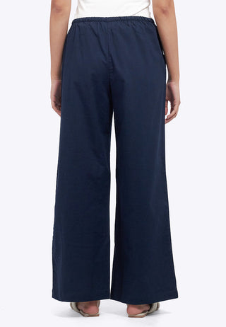 Regular Fit Wide Leg Rustic Pants