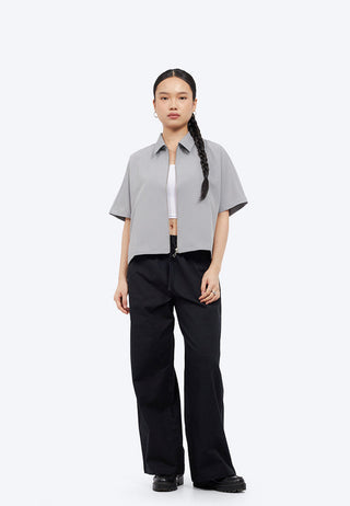 Regular Fit Wide Leg Rustic Pants