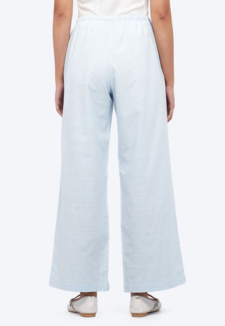 Regular Fit Wide Leg Rustic Pants