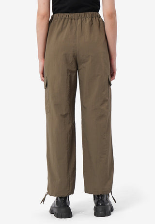 Drawstring Pants with Cargo Pocket