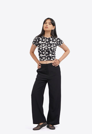 Regular Fit Wide Leg Pants