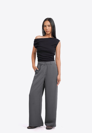 Regular Fit Wide Leg Pants