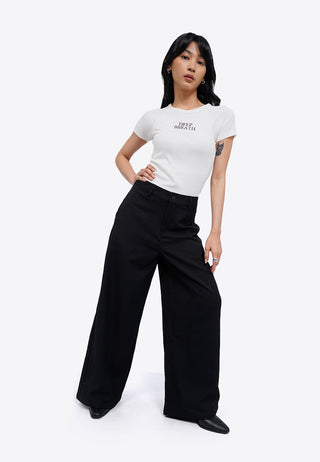 Regular Fit Wide Leg Pants
