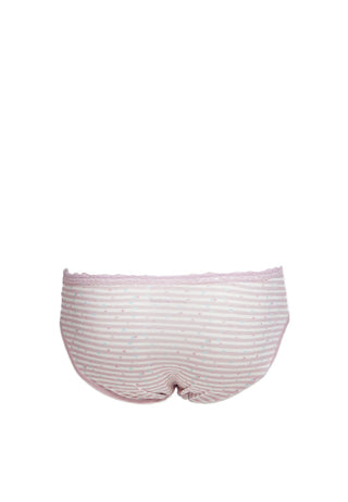 Stripe Lace Mini Panty Lilac
