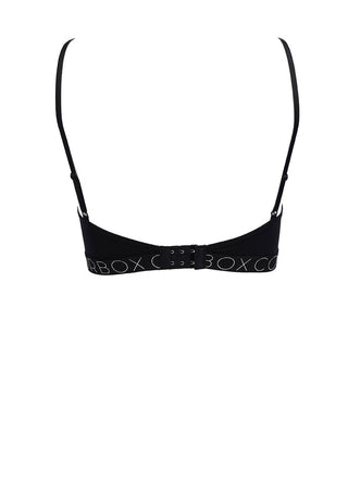 Black Cotton Stretch Bralette