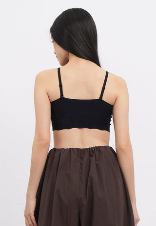 Bralette Top with Scallop Hem