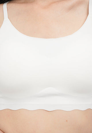 Bralette Top with Scallop Hem