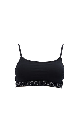 Black Cotton Stretch Bralette