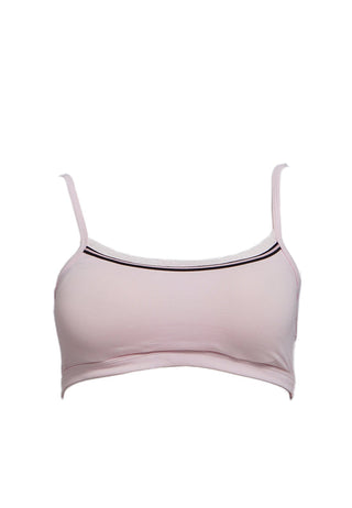 Pink Cotton Stretch Bralette