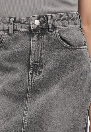 Regular Fit Maxi Denim Skirt