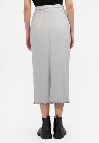 Lettuce Midi Skirt with Slit