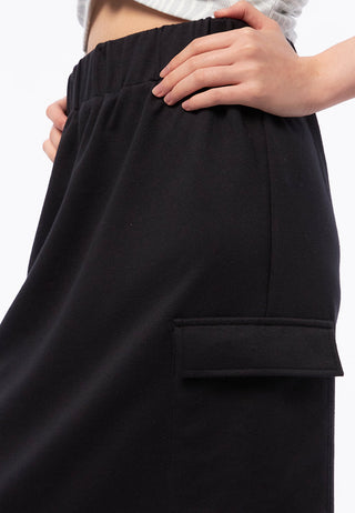 Rubberwaist Midi Skirt