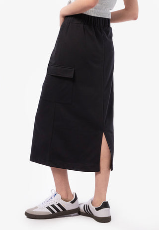 Rubberwaist Midi Skirt